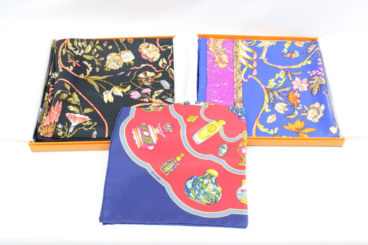 【買取実績】エルメスのスカーフをまとめてお買取り！